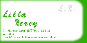 lilla nerey business card